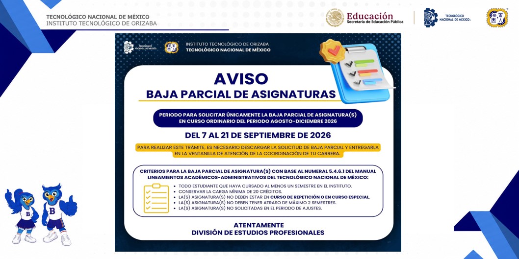 Baja Parcial de Asignaturas